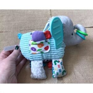 Eric Carle Elephant Lovey Plush Activity Toy Stuffed Animal Sensory Infant Baby
